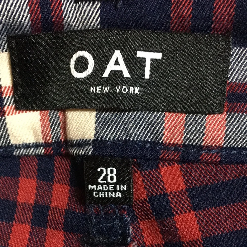 OAT Already Checked Cropped Plaid Pants Punk Ska